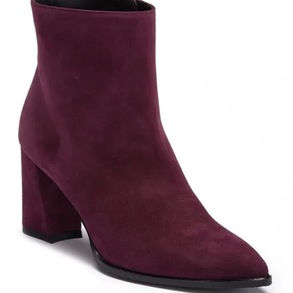 NEW Stuart Weitzman Suede Ankle Boots - Block Heel for Fall Work or Weekend