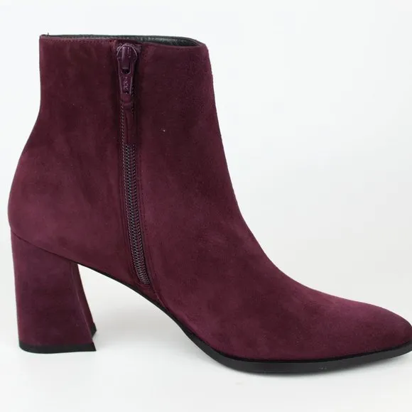 NEW Stuart Weitzman Suede Ankle Boots - Block Heel for Fall Work or Weekend