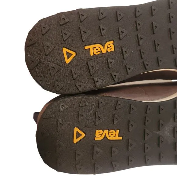 NEW Teva Wyldland Bungee Cord Lace-up Hiking Sneakers Brown Men's Size 9.5