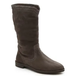 NEW TRASK Audra Boot Suede Calf Olive Brown Size 7