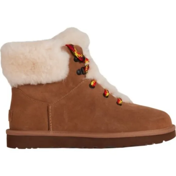 NEW UGG Suede Classic Mini Fashion Hiker Boots chestnut for women 567tn