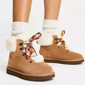 NEW UGG Suede Classic Mini Fashion Hiker Boots chestnut for women 567tn