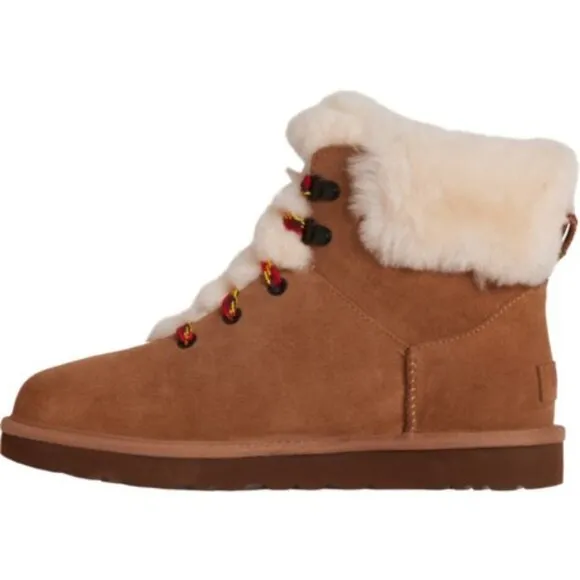 NEW UGG Suede Classic Mini Fashion Hiker Boots chestnut for women 567tn