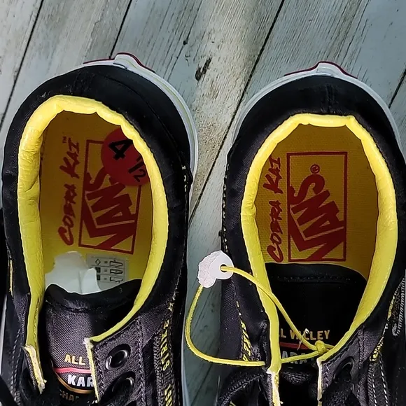 NEW VANS Old Skool Cobra‎ Kai Black Low Skate Shoes Canvas Men's 4.5 Women's 6.0