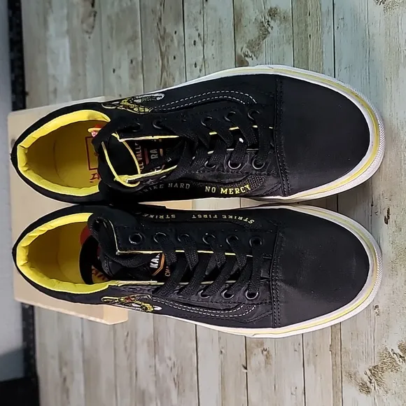 NEW VANS Old Skool Cobra‎ Kai Black Low Skate Shoes Canvas Men's 4.5 Women's 6.0