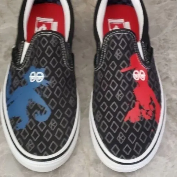 New Vans Skate Slip On Krooked Natas Ray Barbee Shoes Deadstock Streetwear