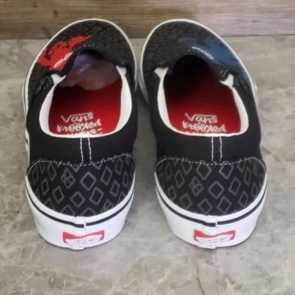 New Vans Skate Slip On Krooked Natas Ray Barbee Shoes Deadstock Streetwear