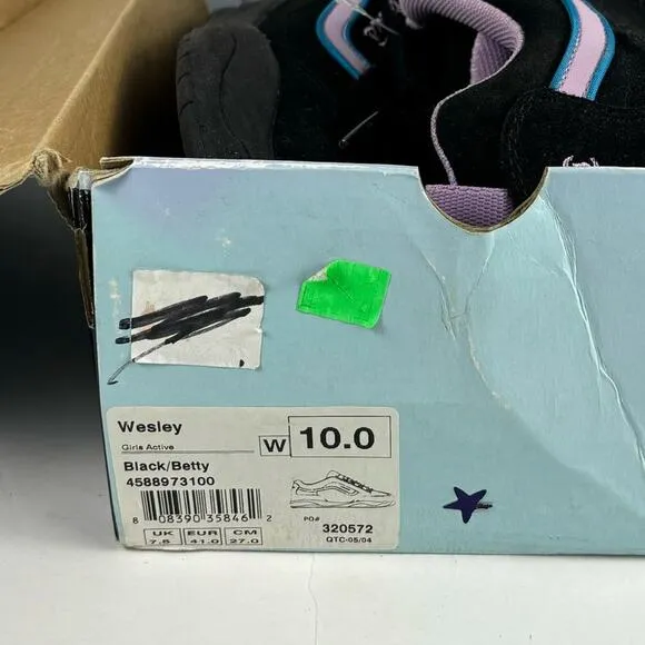 new VANS WESLEY Y2K Vintage Skateboarding Shoes Fat Tongue 2000's womens size 10