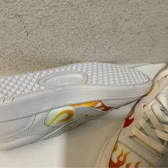 New VANS Lowland Cc True White Flame Sneakers Skate Shoes  mens 13