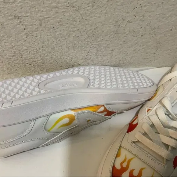 New VANS Lowland Cc True White Flame Sneakers Skate Shoes  mens 13