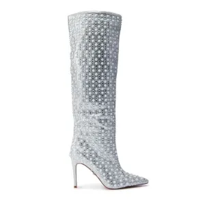 NIB Azalea Wang Lynlee Silver Boot