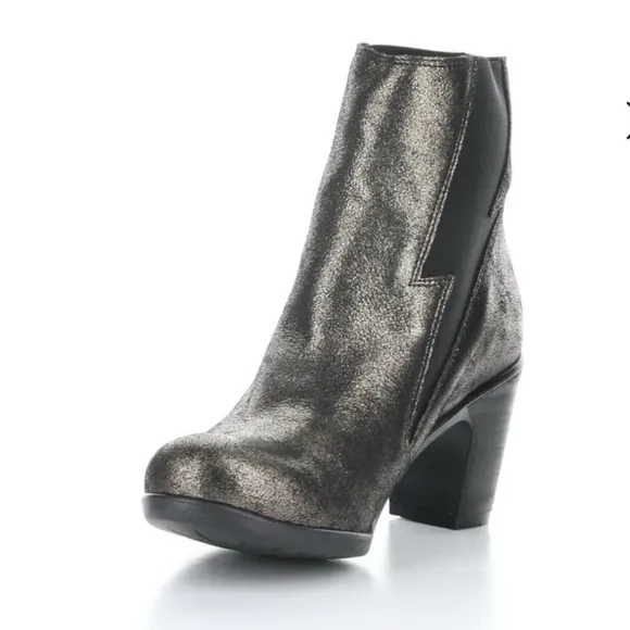 NIB Fly London KIMI Graphite Elasticated Boots Gray Made in Portugal Women 7-7.5