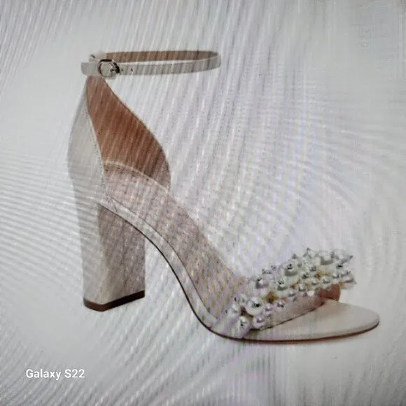 NIB Kate Spade Rosa Pearl Leather Heels. Size 9