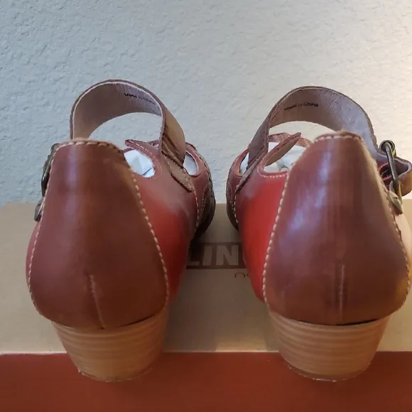 🦋NIB Pikolinos Red Leather Mary Jane Shoes
