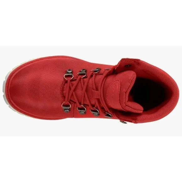 NIB~Women's LUGZ GROTTO II Mars Red &amp; White Hiking/Fashion Ankle Boots Sz 9.5M