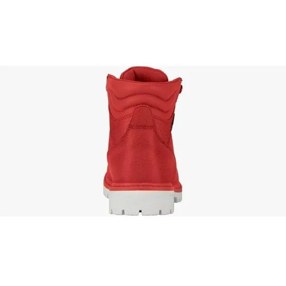 NIB~Women's LUGZ GROTTO II Mars Red &amp; White Hiking/Fashion Ankle Boots Sz 9.5M