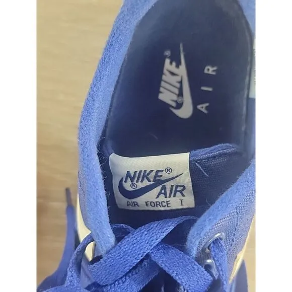 Nike Air‎ Force 1 AC Royal Blue 630939-403 Low Top Lace Up Men's Size 9.5 Rare