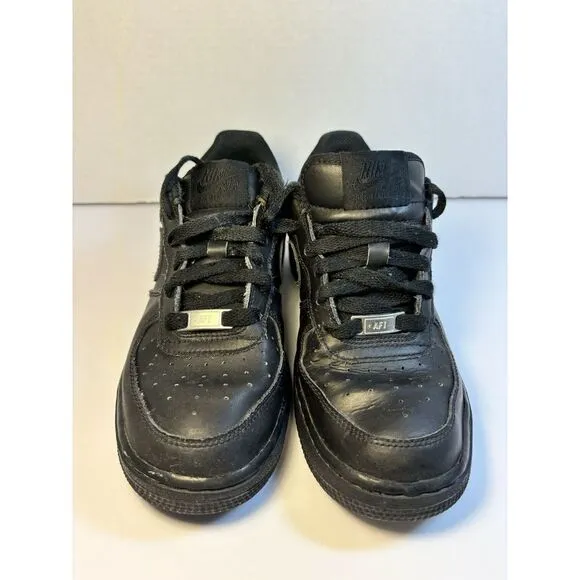 Nike Air Force 1 LE Triple Black Size 5.5Y Sneakers Shoes