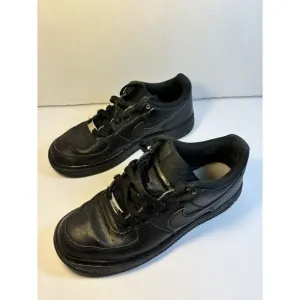 Nike Air Force 1 LE Triple Black Size 5.5Y Sneakers Shoes