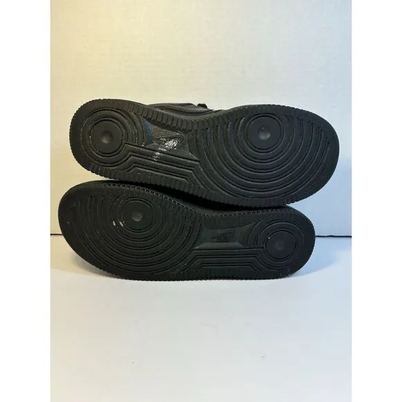 Nike Air Force 1 LE Triple Black Size 5.5Y Sneakers Shoes