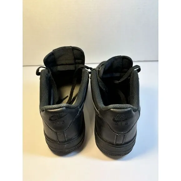 Nike Air Force 1 LE Triple Black Size 5.5Y Sneakers Shoes