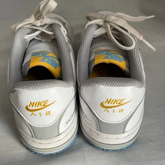 Nike Air force 1 React smoke Grey Gold White Skate Shoes (AF1/Unisex)