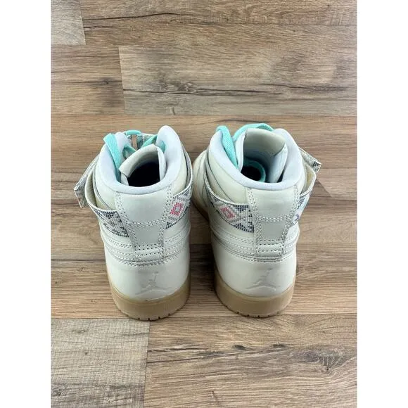 Nike Air Jordan 1 Retro Size 8.5 Hi Strap 'N7' Sneaker AR4410-207 shoes