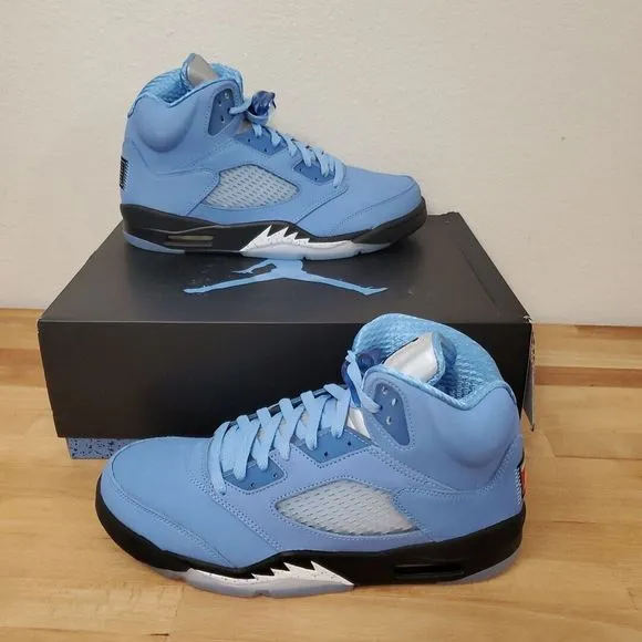 Nike Air Jordan 5 Retro SE UNC University Blue Black White DV1310 401 Mens Shoes