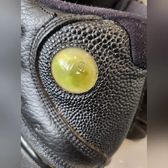 Nike Air Jordan Black and Green Athletic Shoes