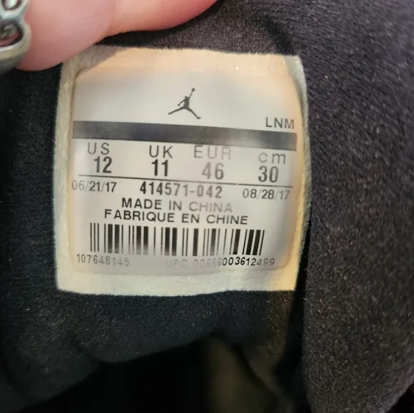 Nike Air Jordan Black and Green Athletic Shoes