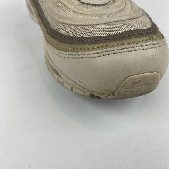 Nike Air Max 97 Mens 11.5 Shoes Beige Cream Khaki Athletic Sneakers GUC FASTSHIP