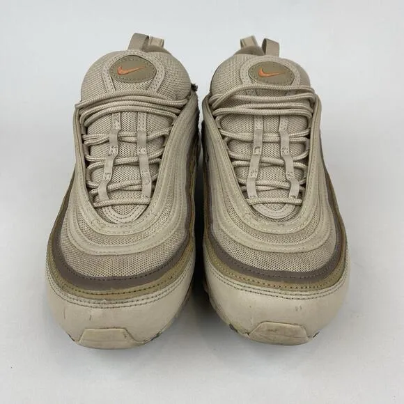 Nike Air Max 97 Mens 11.5 Shoes Beige Cream Khaki Athletic Sneakers GUC FASTSHIP