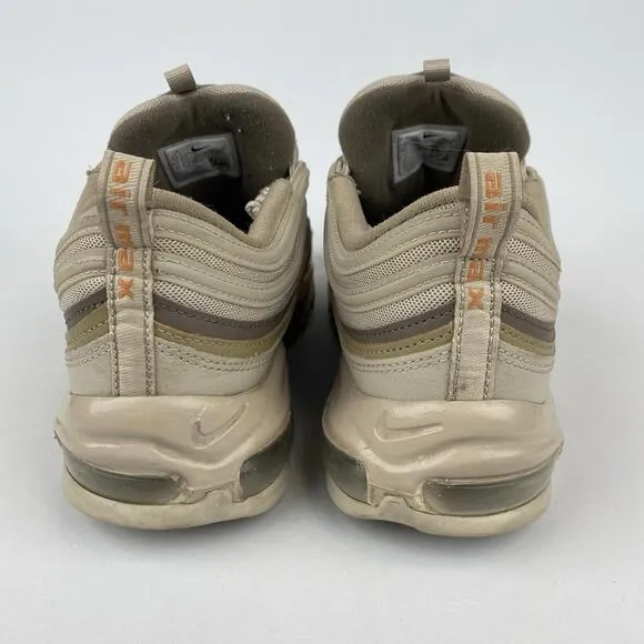 Nike Air Max 97 Mens 11.5 Shoes Beige Cream Khaki Athletic Sneakers GUC FASTSHIP