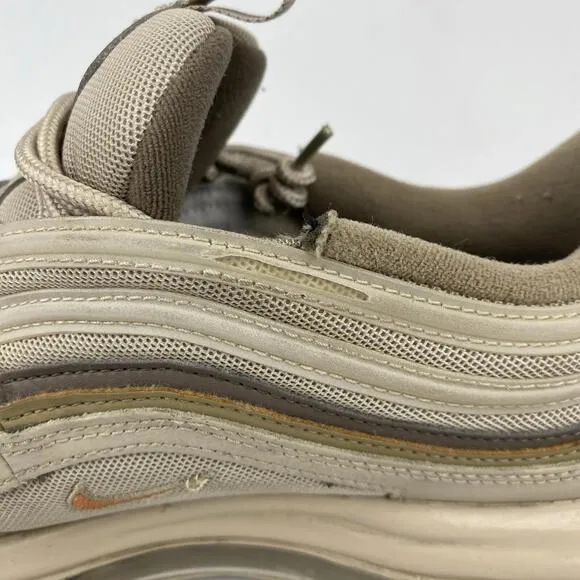 Nike Air Max 97 Mens 11.5 Shoes Beige Cream Khaki Athletic Sneakers GUC FASTSHIP