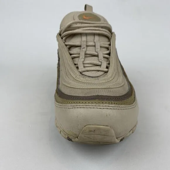 Nike Air Max 97 Mens 11.5 Shoes Beige Cream Khaki Athletic Sneakers GUC FASTSHIP
