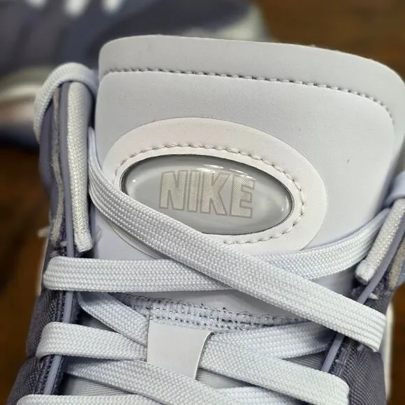 Nike Air Zoom GT Hustle 2 Light Carbon Grey Blue Silver Basketball Shoes 9.5 New