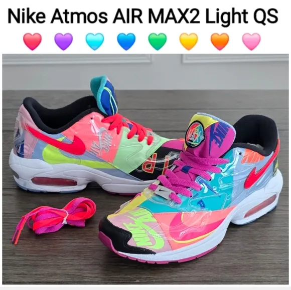 Nike Atmos Men's Air Max2 Light QS Multicolor Sneakers, Size 9