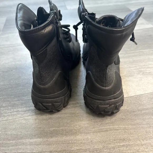 Nike black gray Kynsi Jacquard Zoom waterproof boots 8.5 M 806978 001