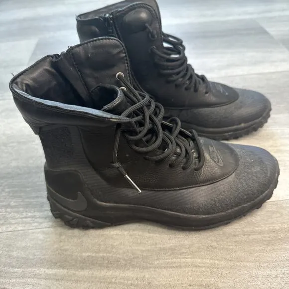 Nike black gray Kynsi Jacquard Zoom waterproof boots 8.5 M 806978 001