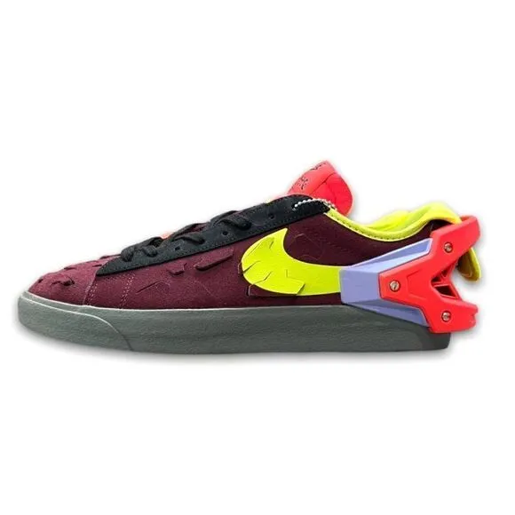Nike Blazer Low x Acronym ACRNM Night Maroon Size 9 Skate Shoes dunk sb travis