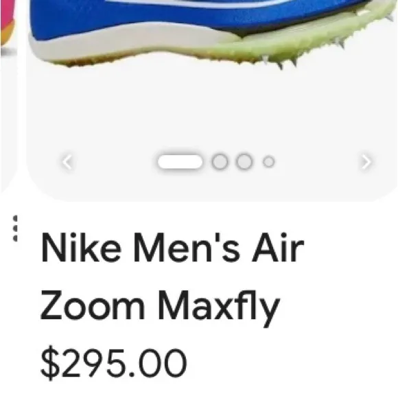 Nike Blue Track Shoes with Bag