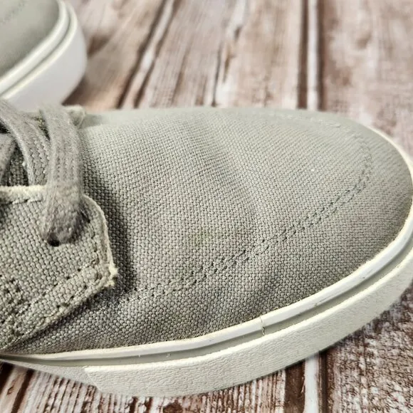 NIKE Braata SB Men's 6 Gray Canvas Low Top Skate Sneakers Shoes 458697-004