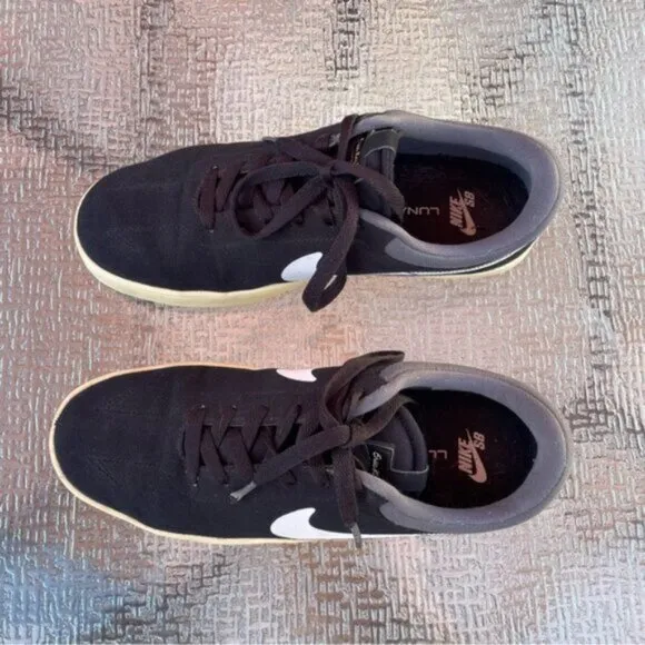 Nike Eric Koston SE Black/White/Grey Lunarlon Skate Shoes EUR 42 / US 10