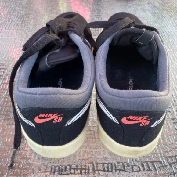 Nike Eric Koston SE Black/White/Grey Lunarlon Skate Shoes EUR 42 / US 10