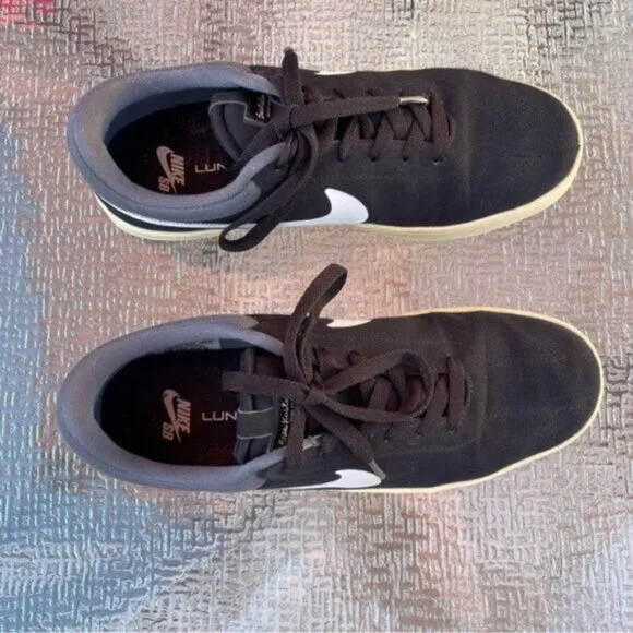 Nike Eric Koston SE Black/White/Grey Lunarlon Skate Shoes EUR 42 / US 10