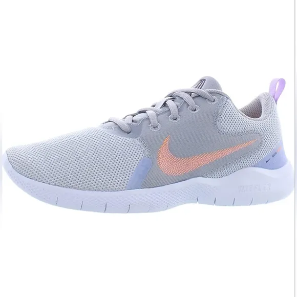 Nike Flex Experience Run 10 &quot;Lt Grey/Pink/Orange Running ShoeSize 6.5 Wo…