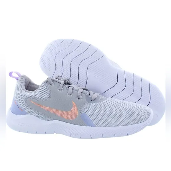 Nike Flex Experience Run 10 &quot;Lt Grey/Pink/Orange Running ShoeSize 6.5 Wo…