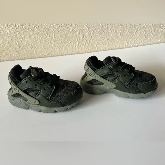 Nike Huarache Run Low Sequoia - Black/Gray Toddler Size 6