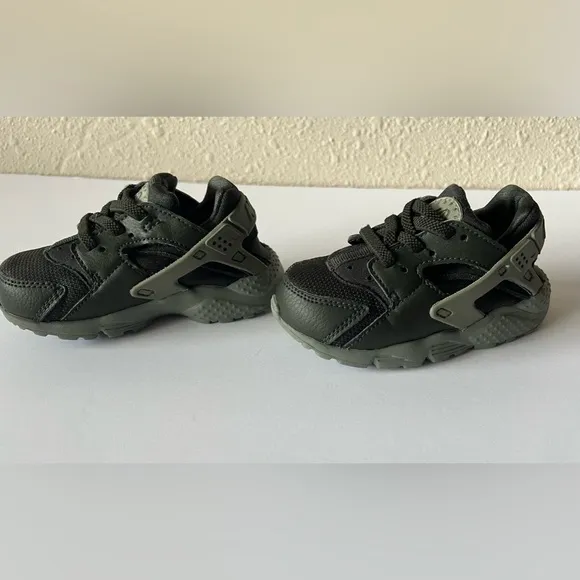 Nike Huarache Run Low Sequoia - Black/Gray Toddler Size 6