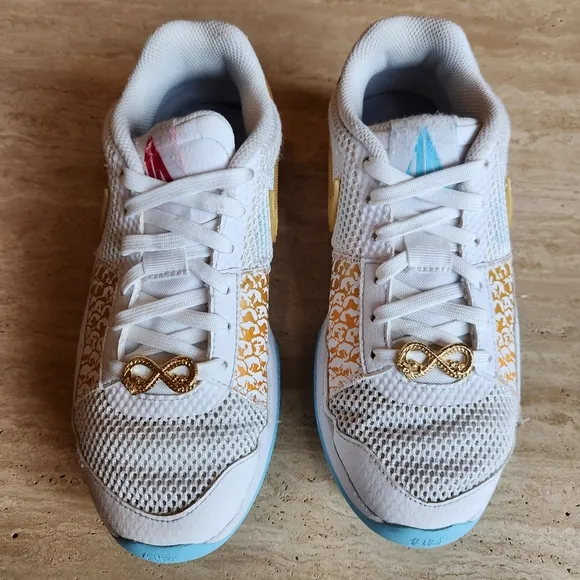 Nike Ja 1 &quot;Chinese New Year &quot; White/Gold Basketball Shoes Boys US 5Y